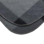 Soft plaid fleece blanket - anthracite - Image 4