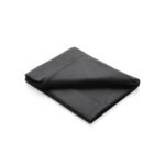 Fleece blanket in pouch - black - Image 2