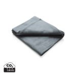 Fleece blanket in pouch - anthracite