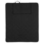 Impact Aware™ RPET foldable quilted picnic blanket - black - Image 4