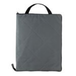 Impact Aware™ RPET foldable quilted picnic blanket - anthracite - Image 3