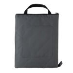 Impact Aware™ RPET foldable quilted picnic blanket - anthracite - Image 6