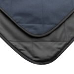 Impact Aware™ RPET foldable quilted picnic blanket - navy - Image 5
