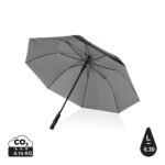 27" Impact AWARE™ RPET 190T dual colour auto open umbrella - silver