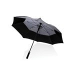 27" Impact AWARE™ RPET 190T auto open stormproof umbrella - anthracite - Image 2