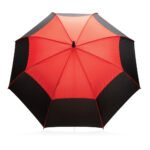 27" Impact AWARE™ RPET 190T auto open stormproof umbrella - red - Image 3