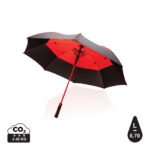 27" Impact AWARE™ RPET 190T auto open stormproof umbrella - red