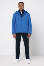 Iqoniq Makalu men recycled polyester soft shell jacket - royal blue - Image 5