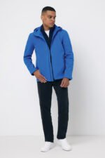 Iqoniq Makalu men recycled polyester soft shell jacket - royal blue - Image 6