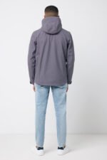 Iqoniq Makalu men recycled polyester soft shell jacket - vulcano heather grey - Image 8