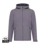 Iqoniq Makalu men recycled polyester soft shell jacket - vulcano heather grey