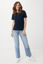 Iqoniq Yala women recycled cotton t-shirt - navy - Image 4