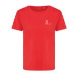 Iqoniq Yala women recycled cotton t-shirt - luscious red - Image 4