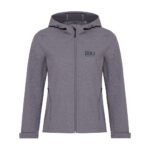 Iqoniq Makalu women recycled polyester soft shell jacket - vulcano heather grey - Image 9