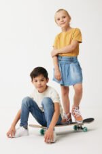 Iqoniq Koli kids recycled cotton t-shirt - natural raw - Image 8