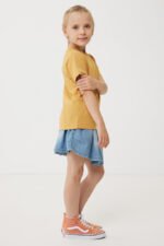 Iqoniq Koli kids recycled cotton t-shirt - ochre yellow - Image 4