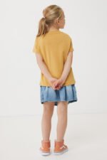Iqoniq Koli kids recycled cotton t-shirt - ochre yellow - Image 6