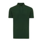 Iqoniq Yosemite recycled cotton pique polo - forest green - Image 2