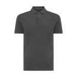 Iqoniq Yosemite recycled cotton pique polo - heather anthracite