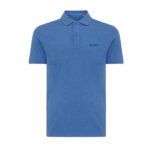 Iqoniq Yosemite recycled cotton pique polo - heather blue - Image 5