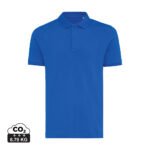Iqoniq Yosemite recycled cotton pique polo - royal blue
