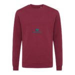 Iqoniq Zion recycled cotton crew neck - burgundy - Image 5