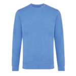 Iqoniq Denali recycled cotton crew neck undyed - heather blue - Image 2