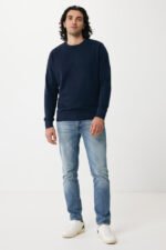 Iqoniq Etosha lightweight recycled cotton crew neck - navy - Image 4