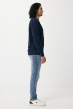 Iqoniq Etosha lightweight recycled cotton crew neck - navy - Image 6