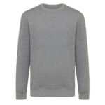 Iqoniq Etosha lightweight recycled cotton crew neck - light heather anthracite - Image 2
