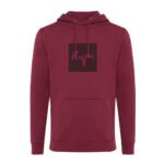 Iqoniq Jasper recycled cotton hoodie - burgundy - Image 5