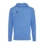 Iqoniq Torres recycled cotton hoodie undyed - heather blue - Image 9