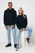 Iqoniq Trivor recycled polyester microfleece hoodie - black - Image 4