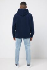 Iqoniq Trivor recycled polyester microfleece hoodie - navy - Image 7