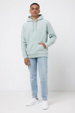 Iqoniq Trivor recycled polyester microfleece hoodie - iceberg green - Image 6