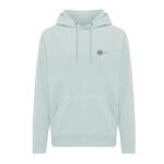Iqoniq Trivor recycled polyester microfleece hoodie - iceberg green - Image 9