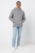 Iqoniq Trivor recycled polyester microfleece hoodie - storm grey - Image 5