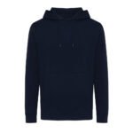 Iqoniq Rila lightweight recycled cotton hoodie - navy - Image 2