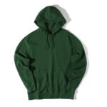 Iqoniq Rila lightweight recycled cotton hoodie - forest green - Image 4