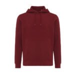 Iqoniq Rila lightweight recycled cotton hoodie - burgundy - Image 2