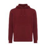 Iqoniq Rila lightweight recycled cotton hoodie - burgundy