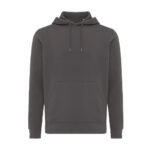 Iqoniq Rila lightweight recycled cotton hoodie - anthracite - Image 2