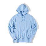 Iqoniq Rila lightweight recycled cotton hoodie - sky blue - Image 4