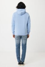 Iqoniq Rila lightweight recycled cotton hoodie - sky blue - Image 6
