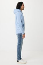 Iqoniq Rila lightweight recycled cotton hoodie - sky blue - Image 7