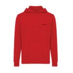 Iqoniq Rila lightweight recycled cotton hoodie - red - Image 5