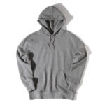 Iqoniq Rila lightweight recycled cotton hoodie - light heather anthracite - Image 4