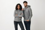 Iqoniq Rila lightweight recycled cotton hoodie - light heather anthracite - Image 5