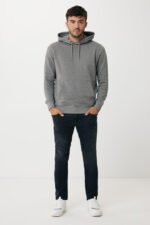 Iqoniq Rila lightweight recycled cotton hoodie - light heather anthracite - Image 6