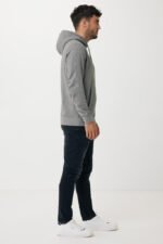 Iqoniq Rila lightweight recycled cotton hoodie - light heather anthracite - Image 8